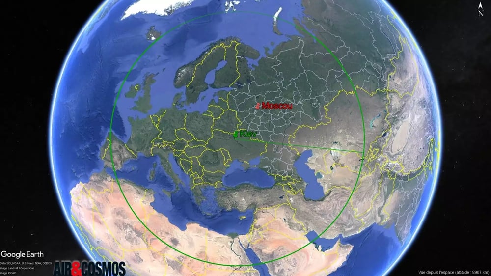 Avec une portée de 3 000 km, un missile Flamingo tiré depuis Kiev peut atteindre de nombreux objectifs militaires au coeur même de la Russie.