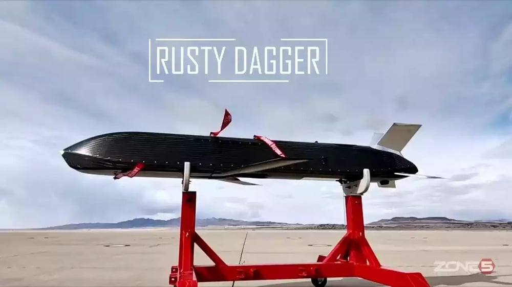 Prototype du missile de croisière longue portée et low cost Rusty Dagger (programme ERAM).