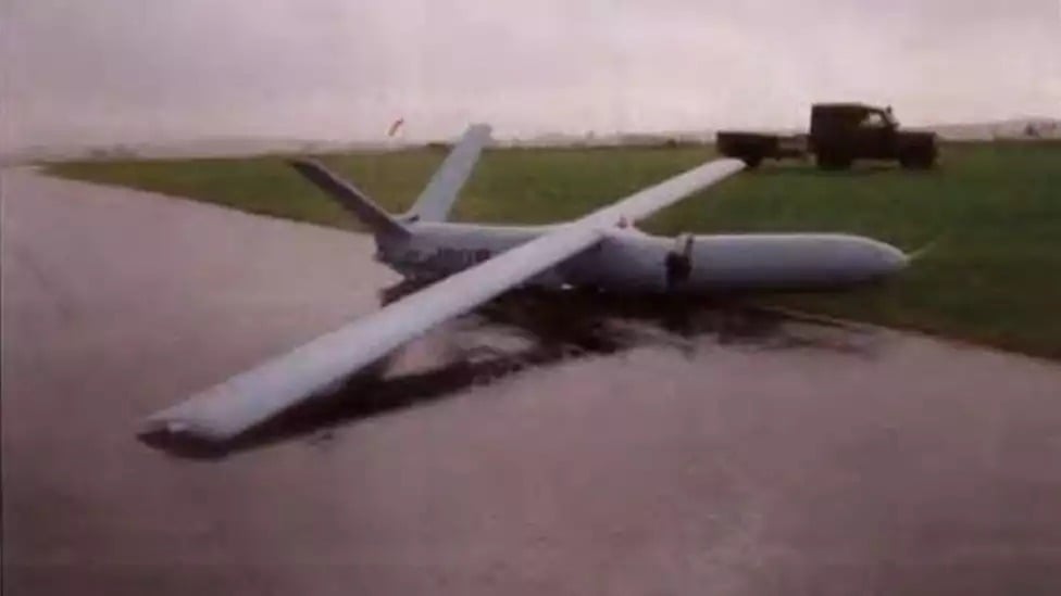 Crash d'un Watchkeeper lors de l'atterrissage sur l'aéroport de West Wales, le 16 octobre 2014.