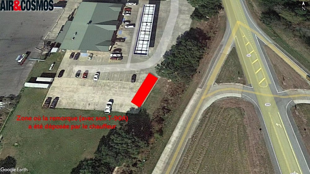 La remorque se trouvait approximativement aux coordonnées GPS 30.250094, -92.74112.