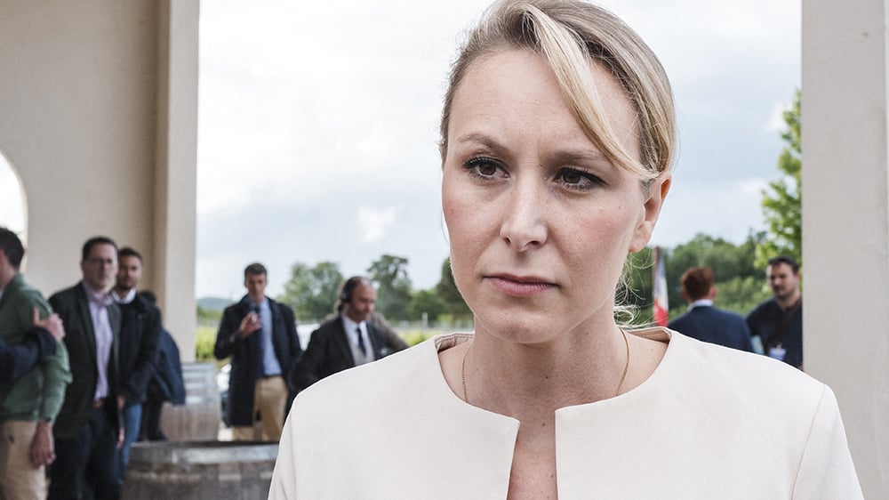 Marion Marechal pendant un meeting de Reconquête, le 14 mai.