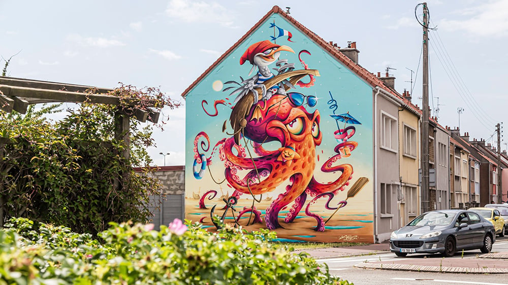 Plus de 70 œuvres de street-art sont visibles à Calais.