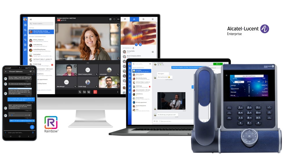 Découvrez Rainbow, la plateforme de communication et de collaboration sécurisée d’ALE.