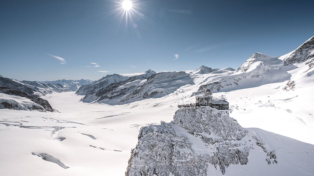 Jungfraujoch Fieschertal, à la frontière entre Valais et Oberland bernois.