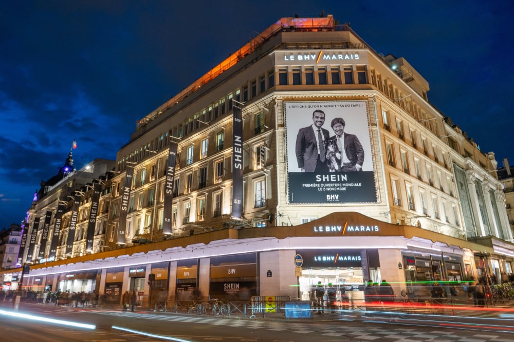 Le BHV de Paris accueille Shein.
