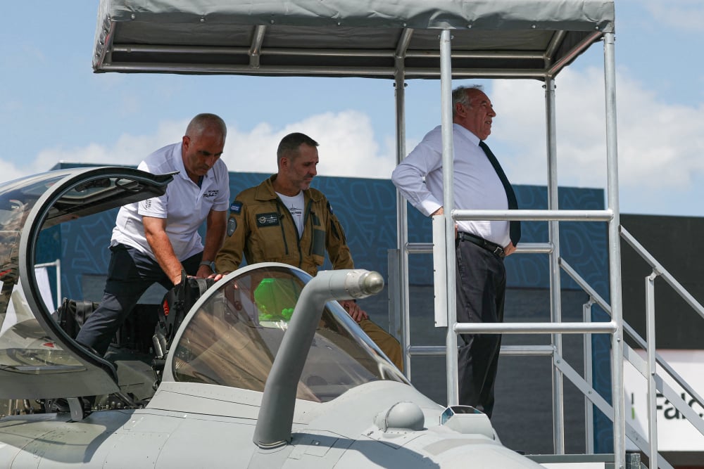 François Bayrou au Paris Air Show.