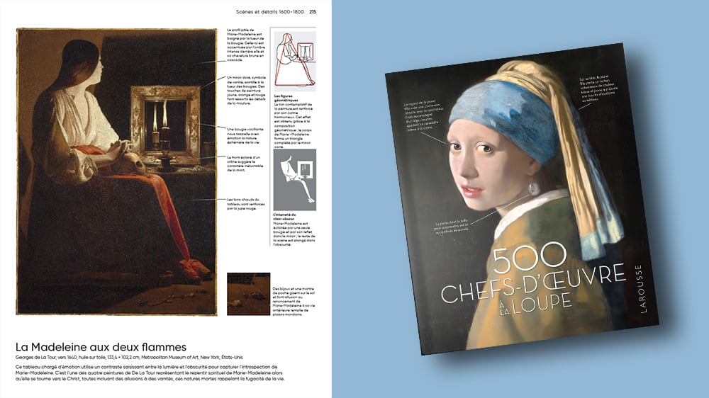 « 500 chefs-d’œuvre à la loupe », Coll. dir. par Aliki Braine, Diana Greenwald, Nigel Spivey, Larousse, 480 pages, 39,95 euros.