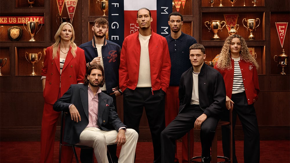 La collaboration entre Tommy Hilfiger et le club Liverpool FC.