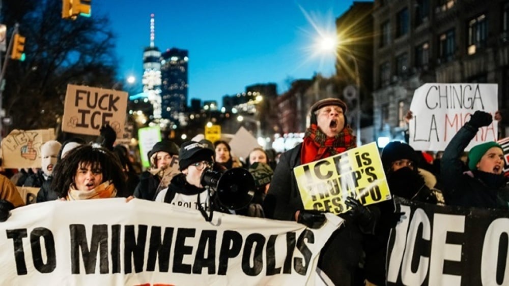 Des manifestations contre la police de l'immigration à New-York.