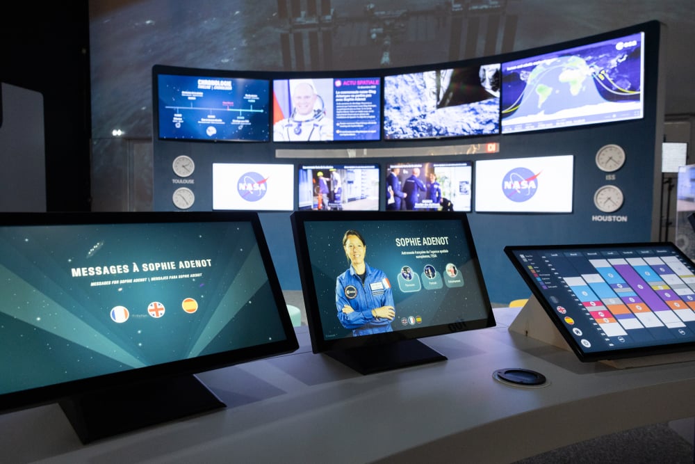 Un centre de contrôle au coeur de Lla Cité de l'espace permet de comprendre la mission de Sophie Adenot dans l'ISS.