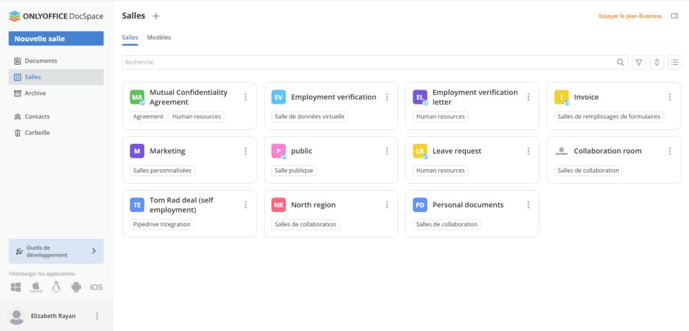 Interface ONLYOFFICE