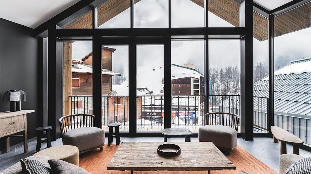 Les chalets du Grand Hotel.