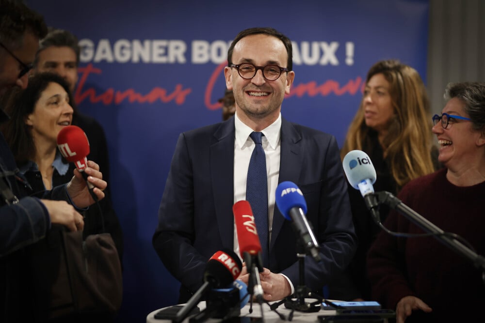 Bordeaux, 15 mars 2026. Discours de Thomas Cazenave a l'issue du premier tour. - Discours de Thomas Cazenave