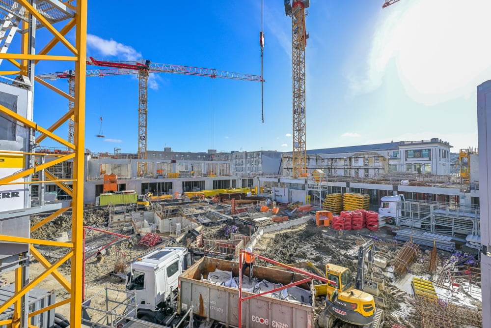 Le chantier Canopia accueillera au mois d’avril trois grues supplémentaires et plus de 600 ouvriers au pic de l’activité.
