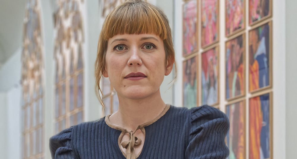 Claire Tabouret a créé les nouveaux vitraux de la cathédrale Notre-Dame-de-Paris.