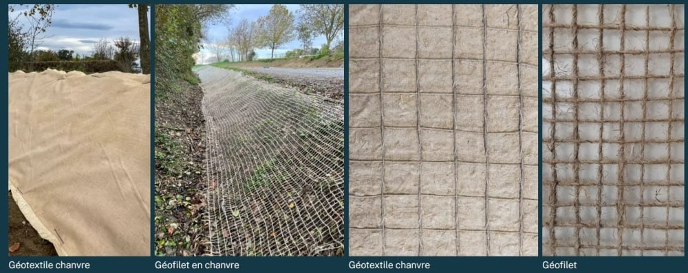 Occitanie Geotex produira différents types de géotextiles à base de chanvre.