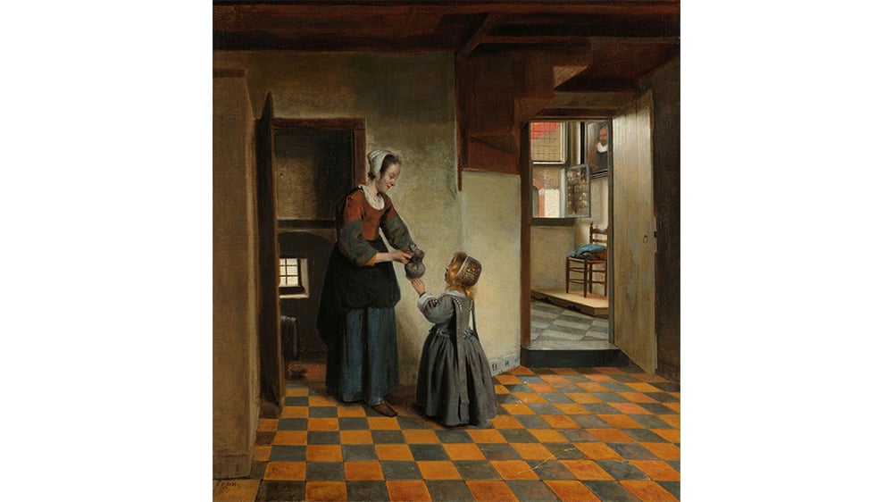 « Une femme avec un enfant dans un cellier » (1656-1660), par Pieter de Hooch.