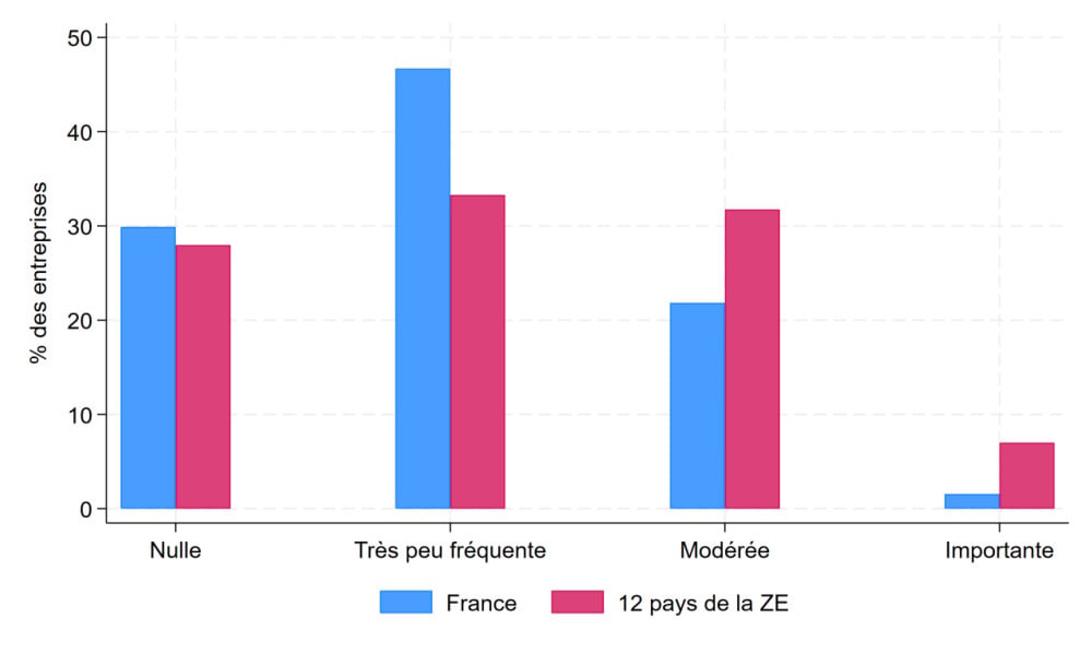 Utilisation de l'intelligence artificielle : France vs zone euro