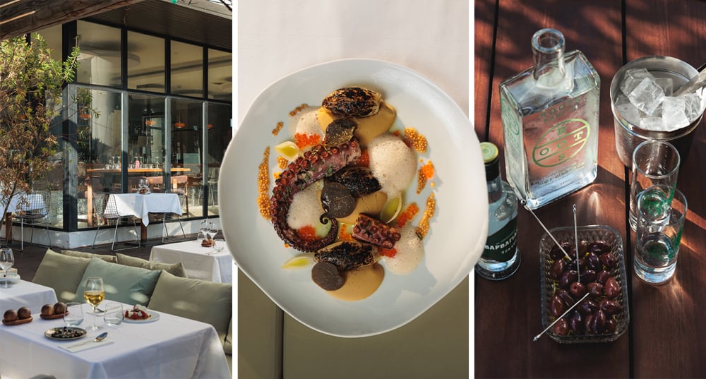 La cuisine du chef Ioannis Erion Nternova, chef de l'Héméra.