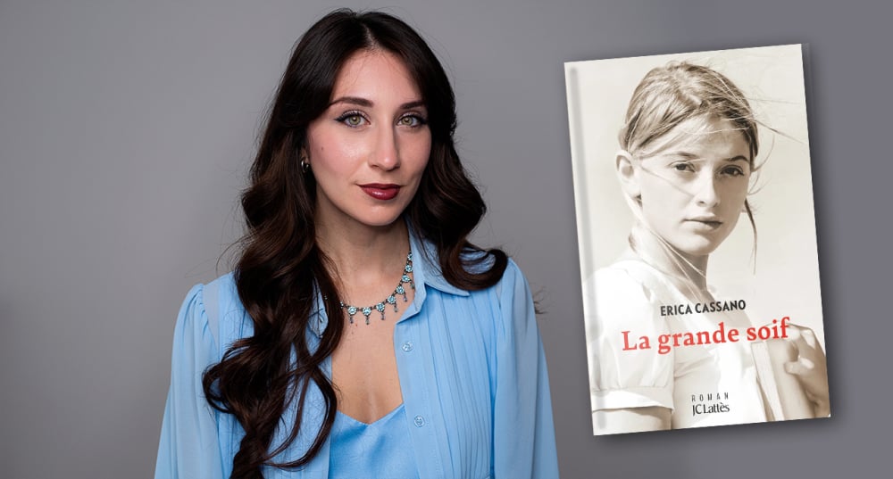 Erica Cassano et son livre « La grande soif ».