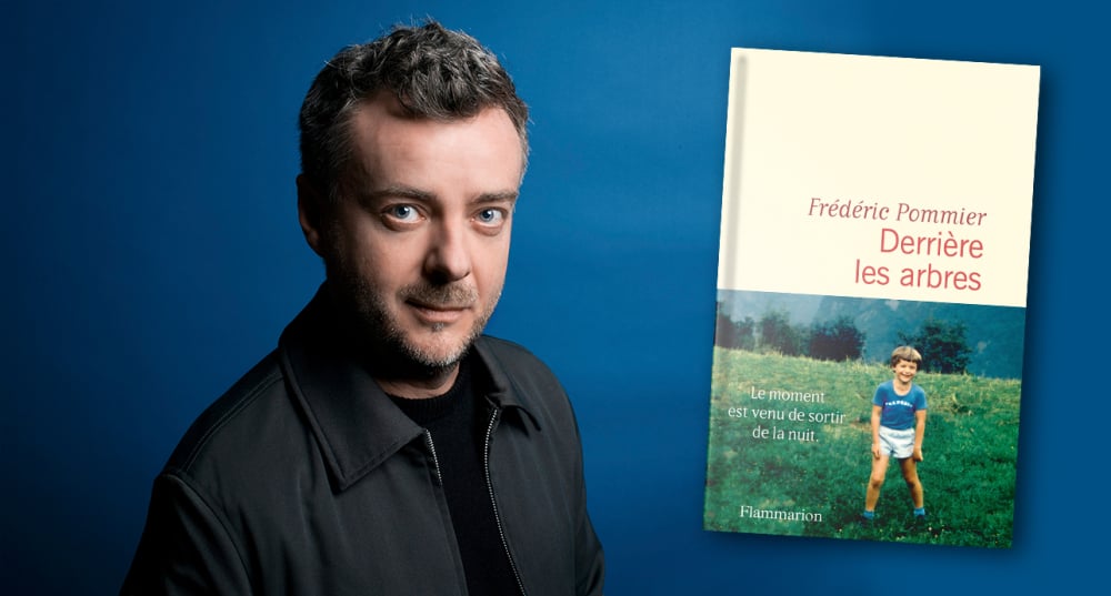 Frédéric Pommier et son livre « Derrière les arbres ».
