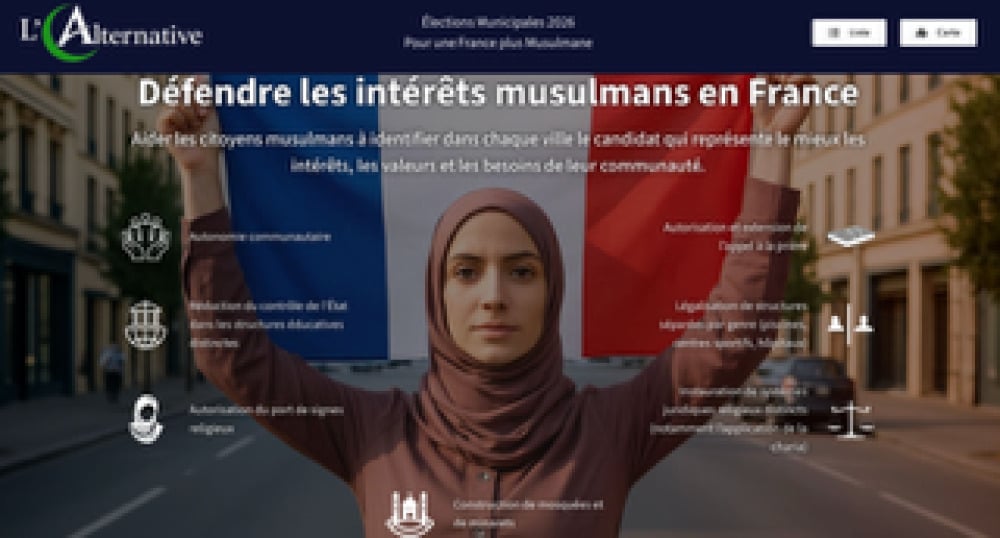 Capture d'écran du site Alternative 2026.