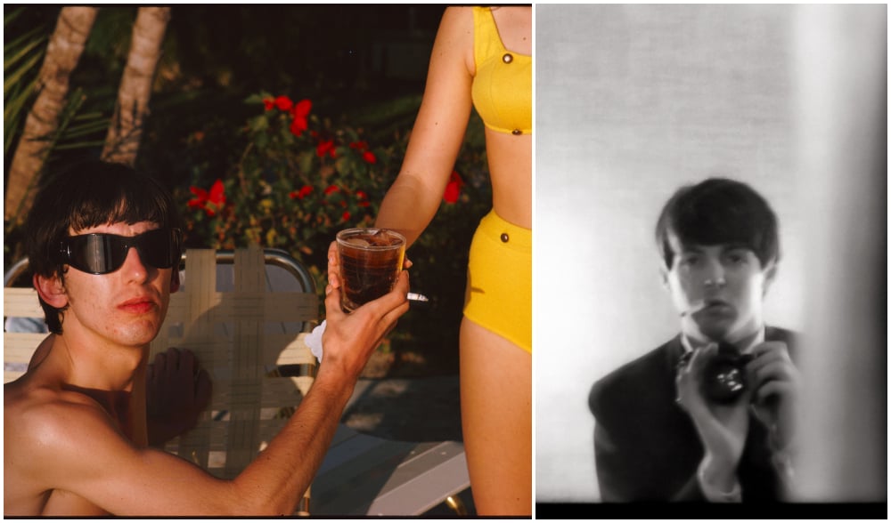 Autoportraits, Paul McCartney, Paris, janvier 1964. George Harrison, Miami Beach,Paul McCartney,février 1964.