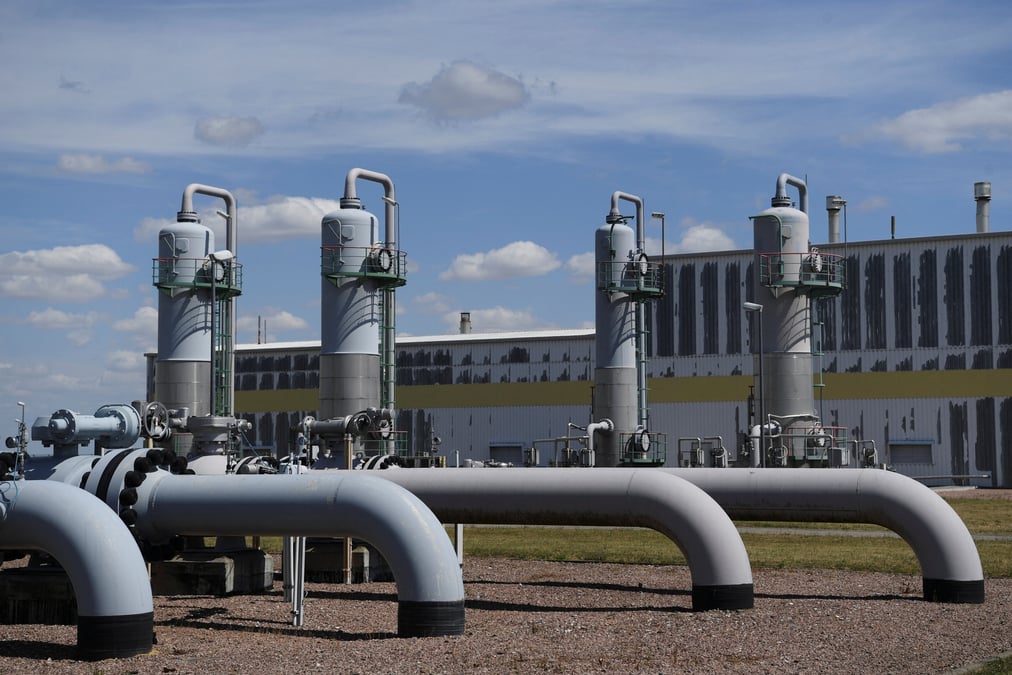 Installation de stockage de gaz de la societe vng ag a bad lauchstaedt