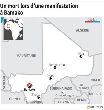 Un mort lors d'une manifestation a bamako