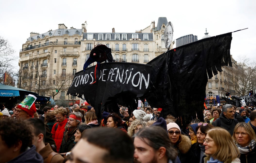 Manifestation contre le projet de reforme des retraites