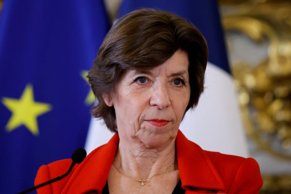 La ministre francaise des affaires etrangeres catherine colonna