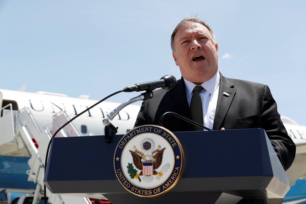 Mike pompeo au moyen-orient pour parler de la crise avec l'iran