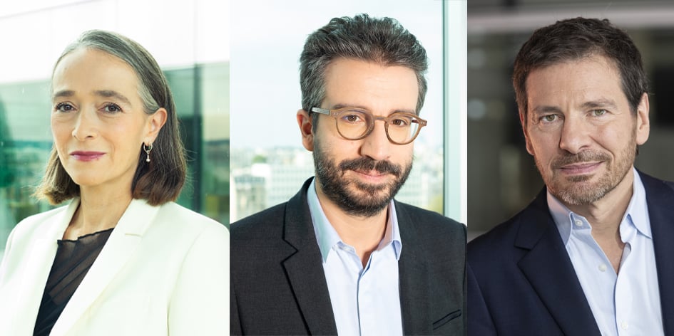 Delphine Ernotte-Cunci - Présidente de France Télévisions, Stéphane Sitbon-Gomez - Directeur des antennes et des programmes, Alexandre Kara -
Directeur de l’information