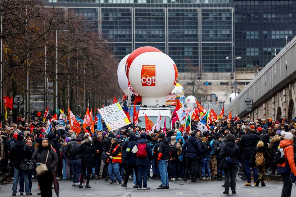 La majorité des agents publics grévistes ont été recensés dans l'éducation nationale (26%) et parmi les agents de Bercy (20%).