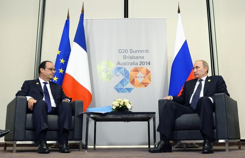 Vladimir Poutine et François Hollande n'évoquent pas le Mistral