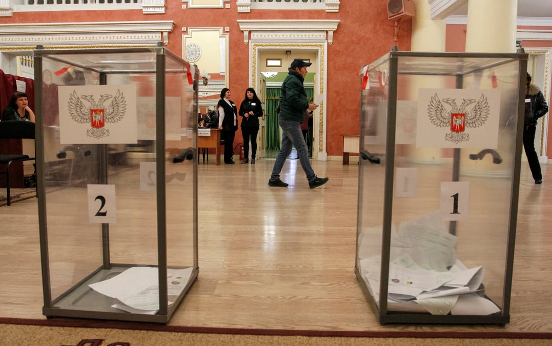 Elections dans les territoires separatistes de l'est de l'ukraine