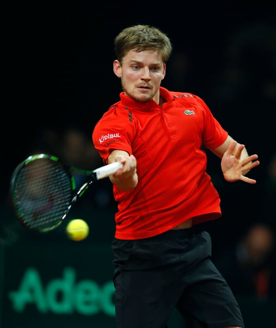David goffin se sort du piege tendu par edmund et donne un point a la belgique