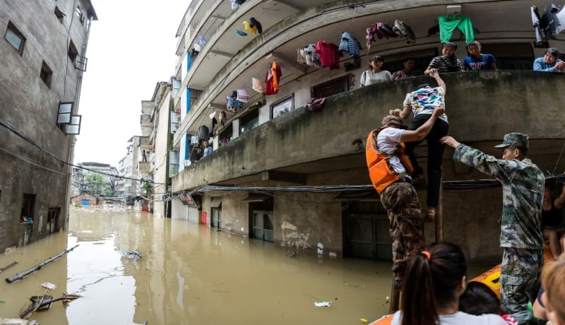 Inondations en chine du sud
