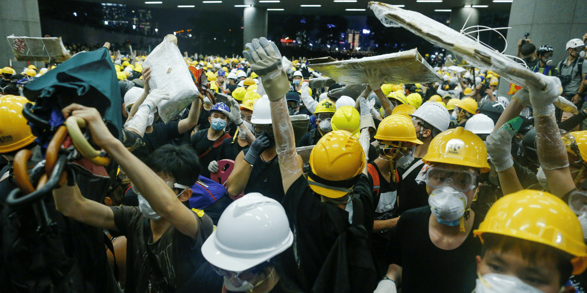 Hong Kong, manifestation, Parlement