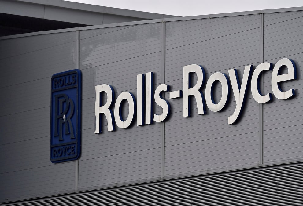 Photo du logo de rolls-royce sur un site de l'entreprise a bristol
