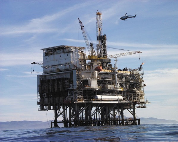 Plateforme pétrole offshore shell