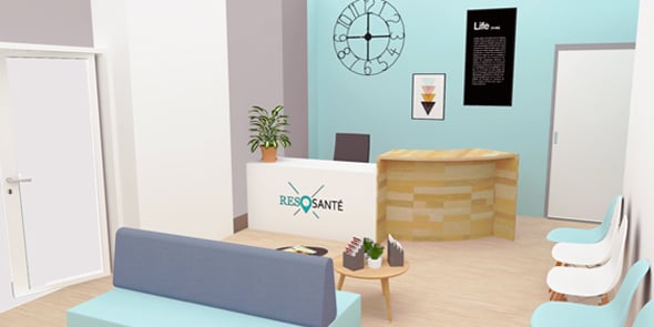 Création du 1e espace RésoSanté (BuroStation) à la gare de Montpellier
