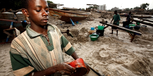 orpaillage or Sénégal minerai