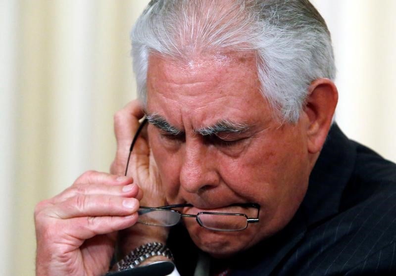 Rex tillerson a gagne 27,4 millions de dollars l'an dernier a exxon