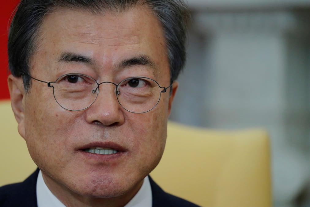 Trump recoit moon jae-in, la coree du nord au menu des discussions