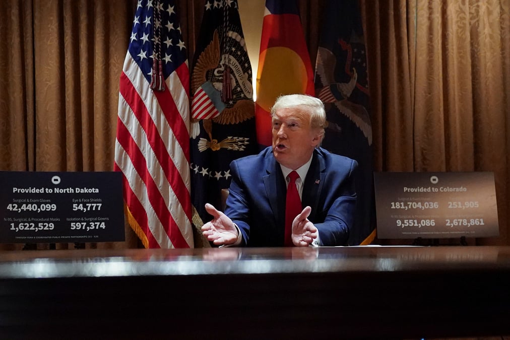 Trump se dit decu par la chine en liant commerce et coronavirus