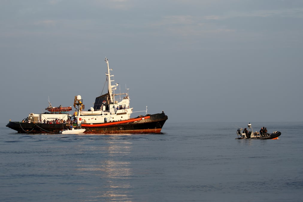 Plus de 1.400 migrants arrivent sur l'ile italienne de lampedusa