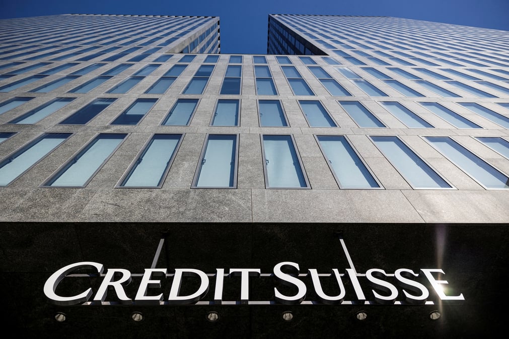 Photo d'archives du logo de credit suisse
