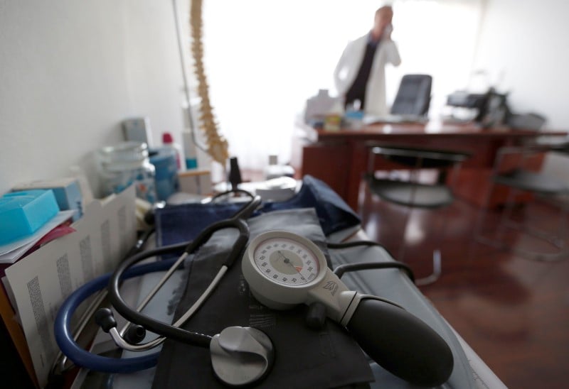 Les medecins liberaux en greve