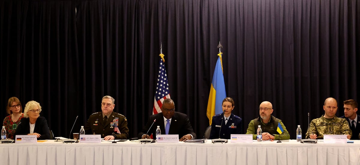 A la conference des allies pour armer l'ukraine, les etats-unis saluent un front uni